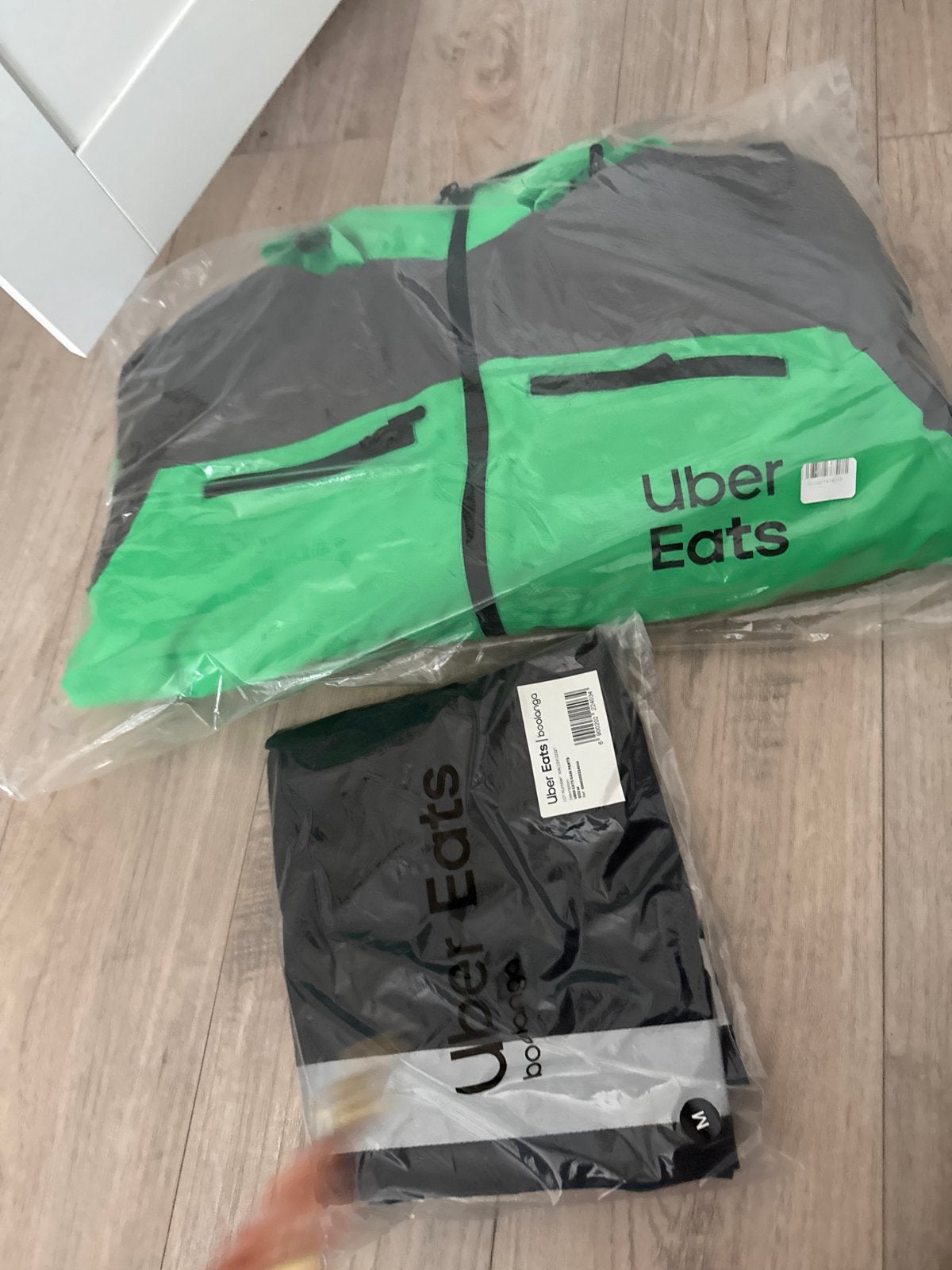 Uber Eats Winterjas en Regenbroek - Maat M, Ophalen of Verzenden, Nieuw, Maat 48/50 (M), Meerkleurig