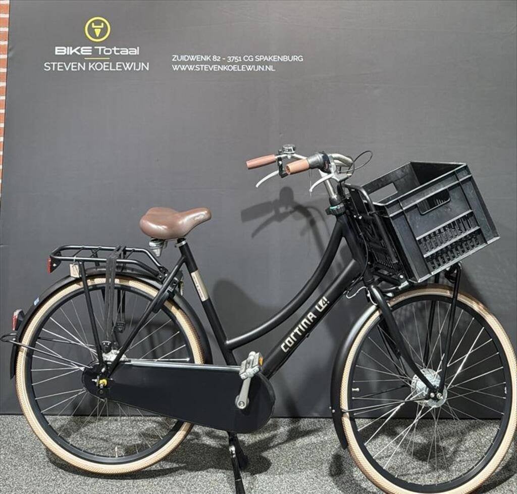 Cortina U4 D57 N7 Stadsfietsen jet black matt 7 versn., Gebruikt, Versnellingen, 56 cm of meer, Ophalen