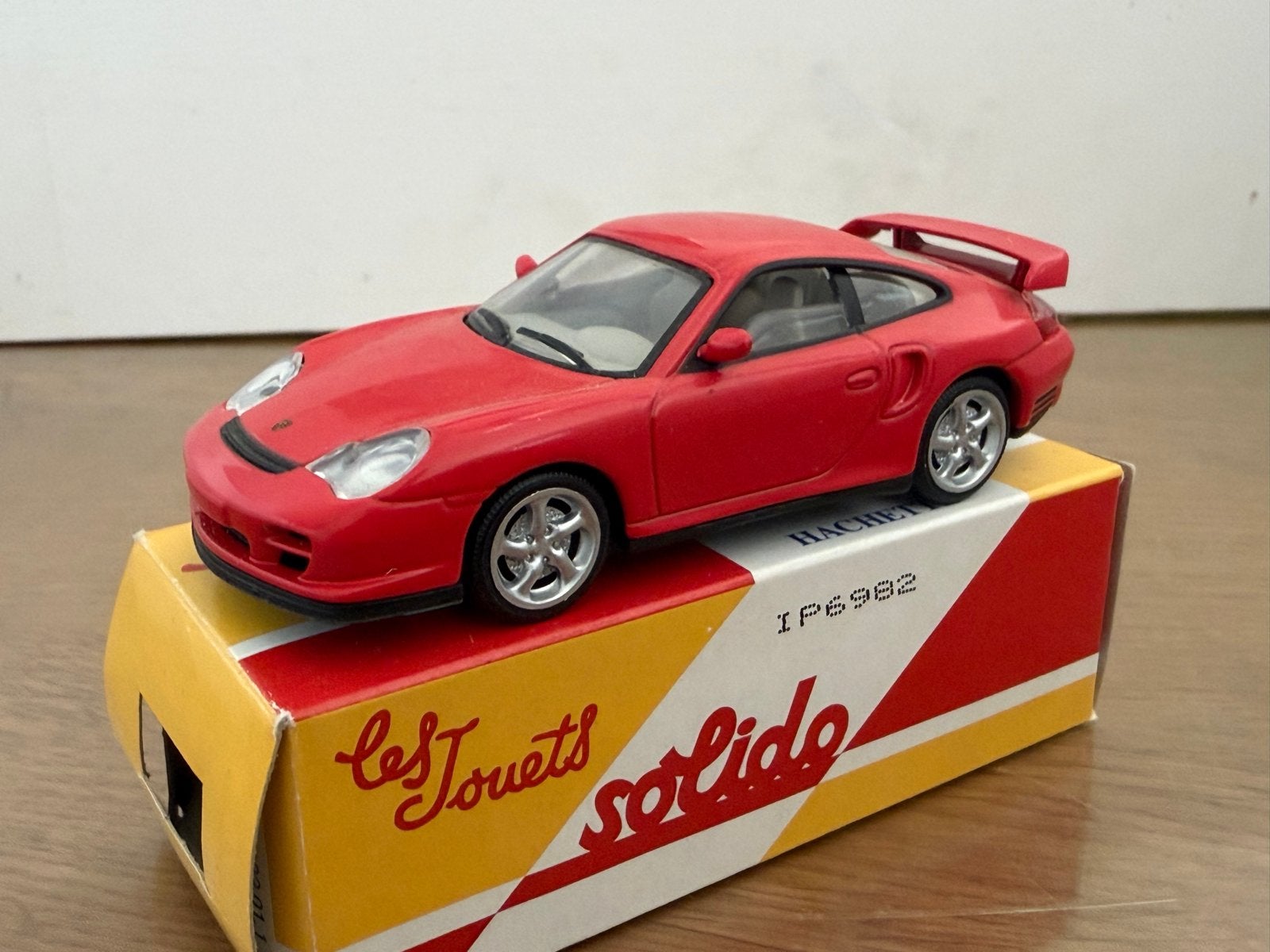 Solido Porsche 911 Turbo (996) - Rood Schaalmodel, Ophalen of Verzenden, Zo goed als nieuw, Overige typen