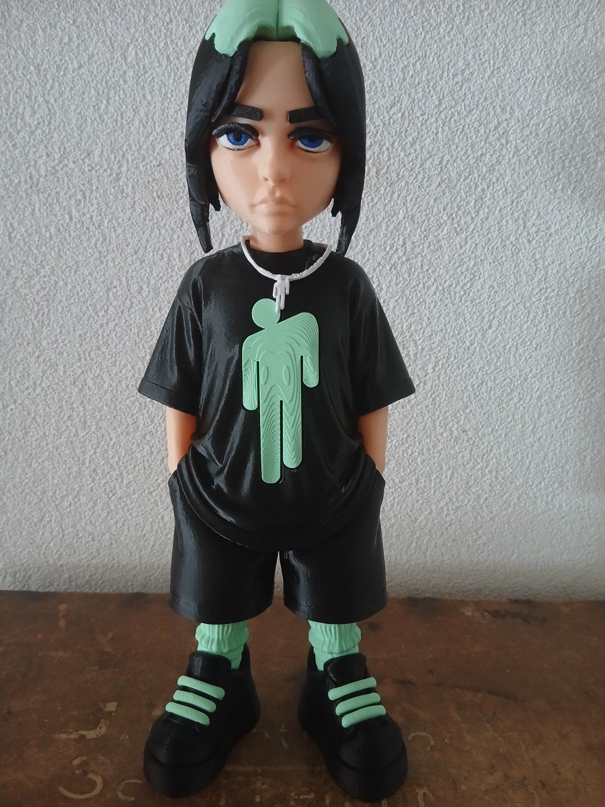 Billie Eilish 3D geprinte figuur - Uniek verzamelobject, Ophalen of Verzenden, Zo goed als nieuw