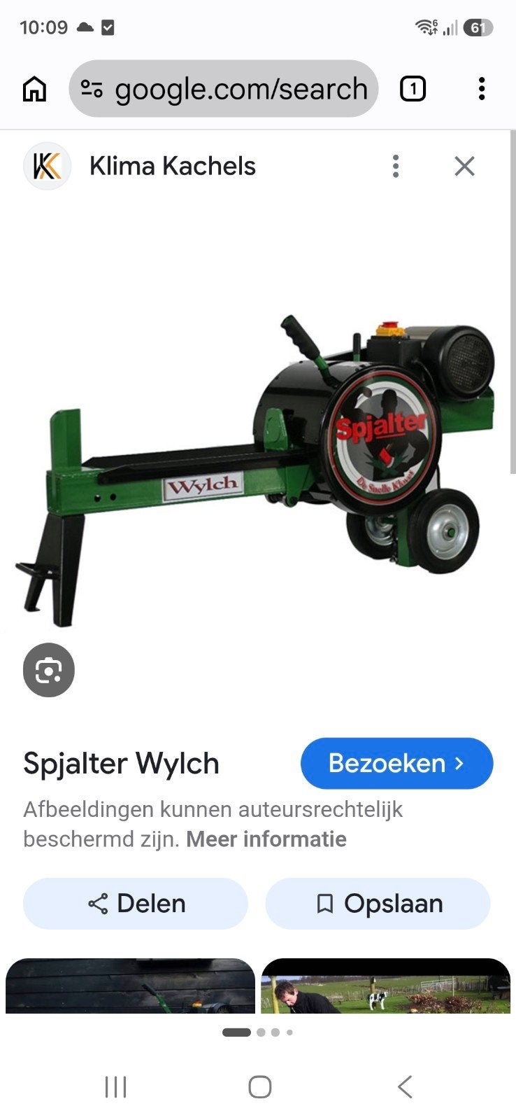 Spjalter kloofmachine gezocht, Tuin en Terras, Kloofmachines, Ophalen of Verzenden, Staand