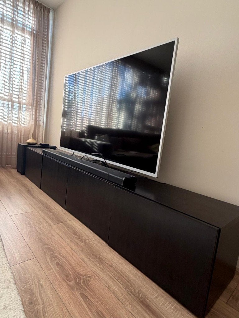 IKEA BESTA tv meubel 240 cm – 2 Kasten van 120 cm, Ophalen, Zo goed als nieuw, 200 cm of meer, Minder dan 100 cm