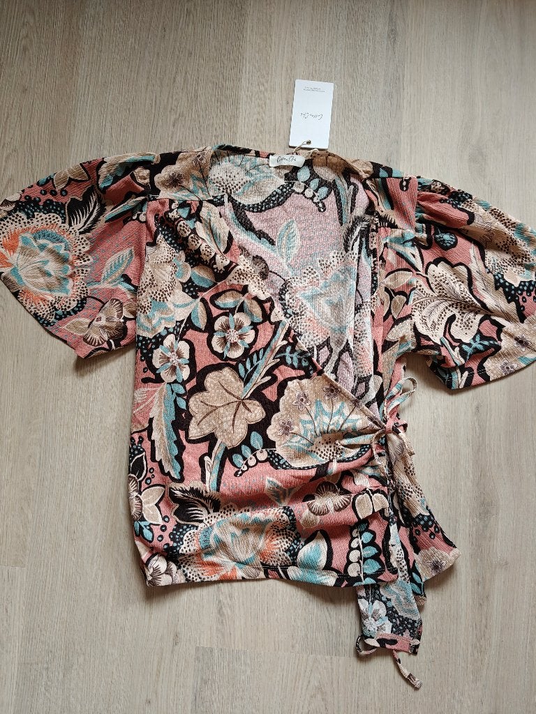 Wikkel top blouse cotton club maat L nieuw, Nieuw, Korte mouw, Cotton Club, Ophalen