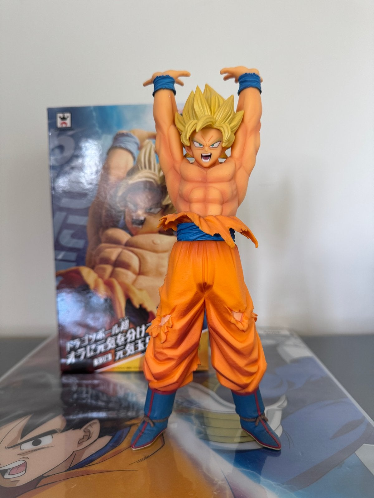 Dragon Ball Z Super Saiyan Son Goku Spirit Bomb Figuur, Kinderen en Baby's, Ophalen of Verzenden, Zo goed als nieuw