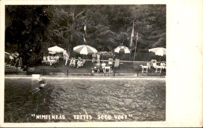 Nederlands Indië - Nimfenbad - Tretes - 1930, Ophalen of Verzenden, 1920 tot 1940, Ongelopen, Noord-Holland