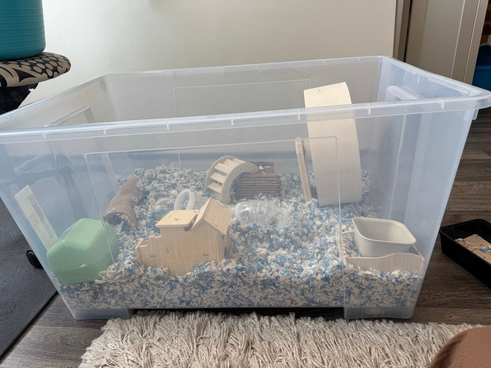 Grote hamsterkooi incl accessoires, Ophalen, Kooi, 60 tot 90 cm, Minder dan 75 cm