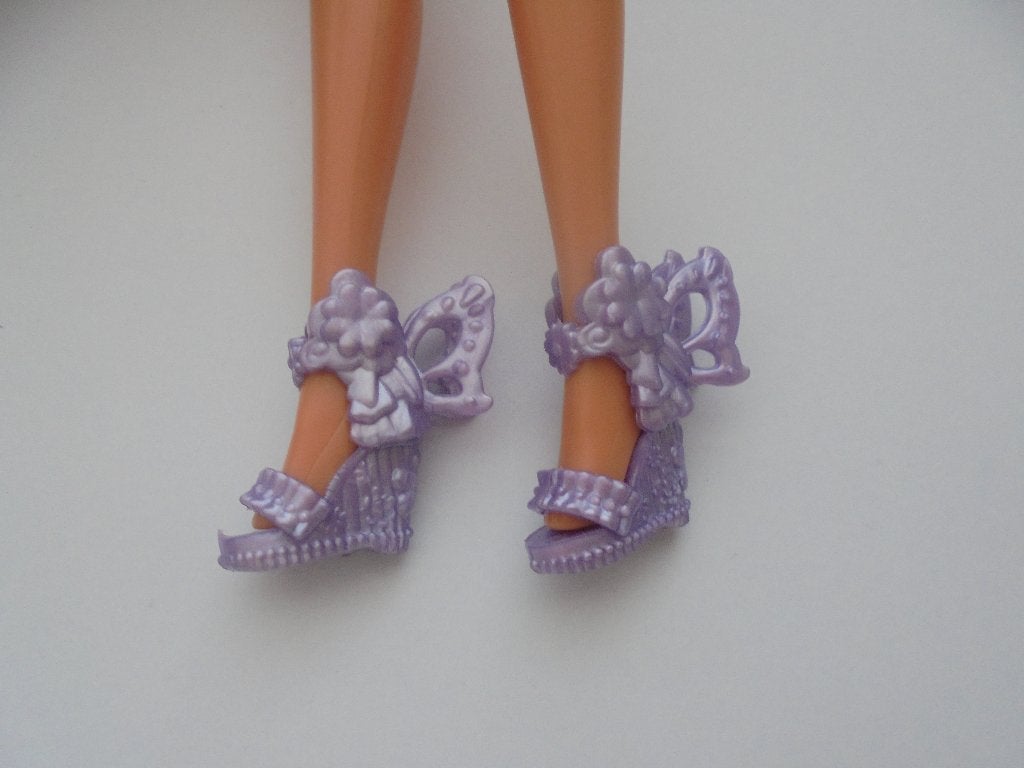 barbie schoenen lila vlinder nieuw, Kinderen en Baby's, Speelgoed | Poppen, Verzenden, Nieuw, Barbie