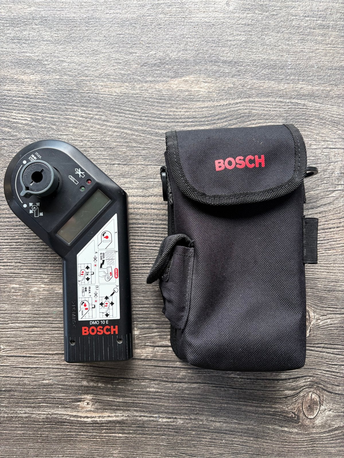 Bosch DMO 10 E Digitale Detector met Hoes, Ophalen of Verzenden, Gebruikt, Elektriciteit