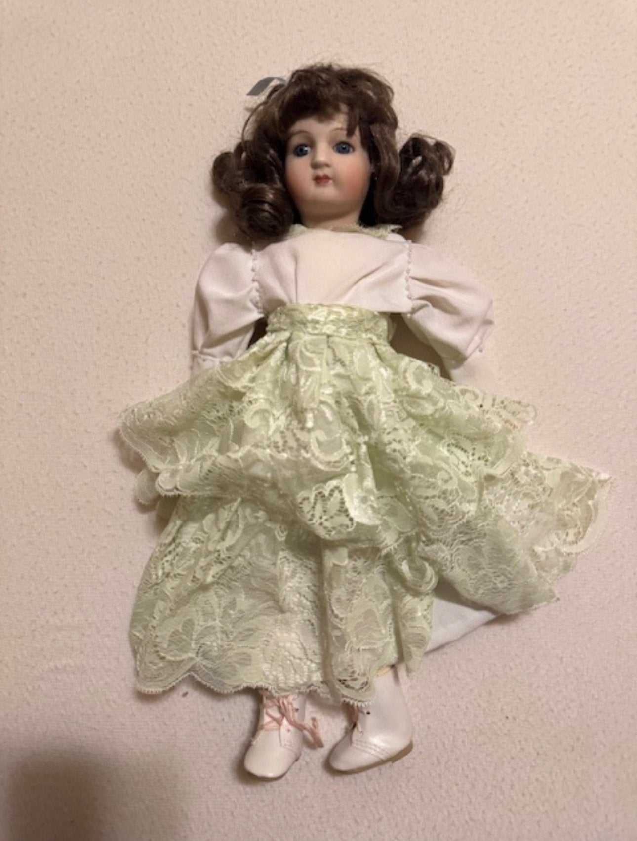 Vintage porseleinen pop M. Wanke GmbH, Verzamelen, Ophalen, Gebruikt, Pop