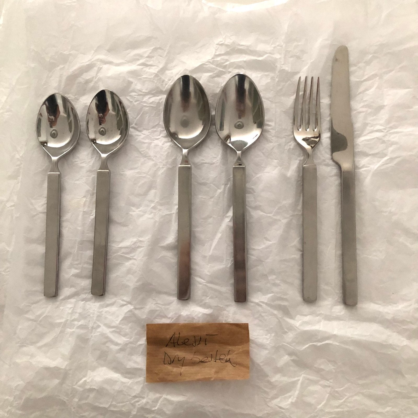 Alessi Dry Bestekset - 6-delig - vintage, Ophalen of Verzenden
