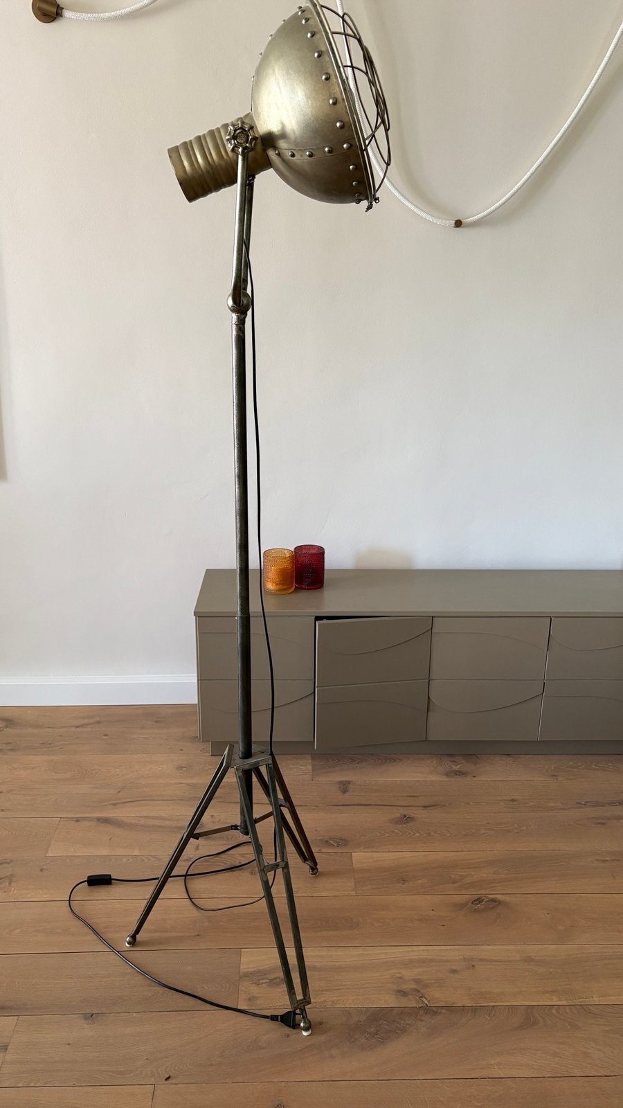 Industriële Vloerlamp met Statief - Vintage Stijl, Ophalen