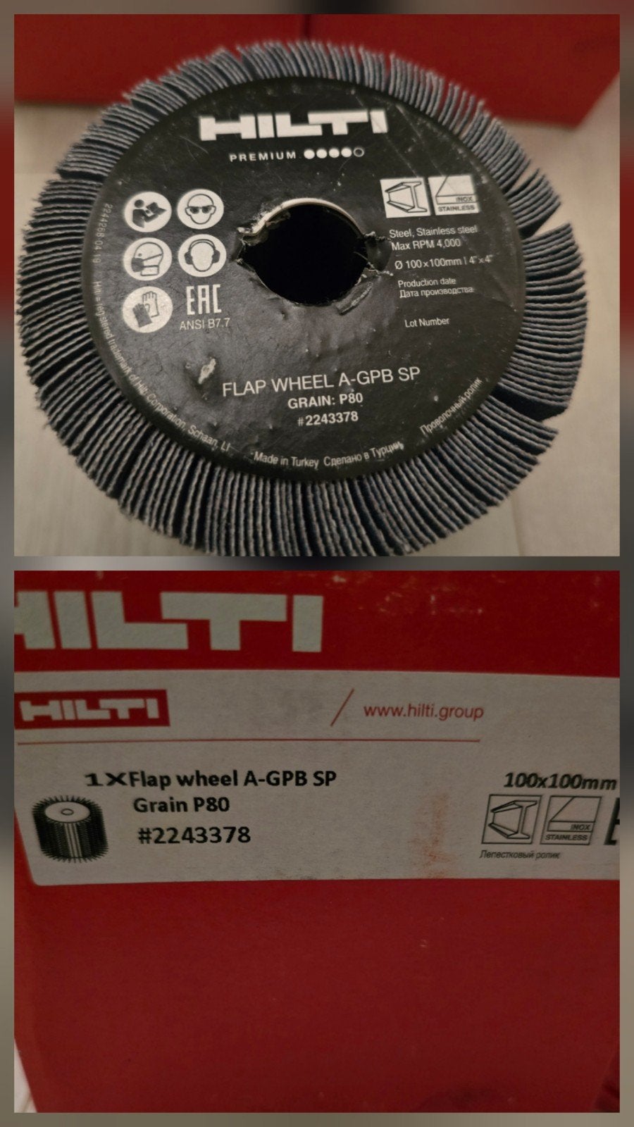 HILTI slijpschijven/schuurmop/lamellenschijven NIEUW, Doe-het-zelf en Verbouw, Ophalen of Verzenden, Nieuw