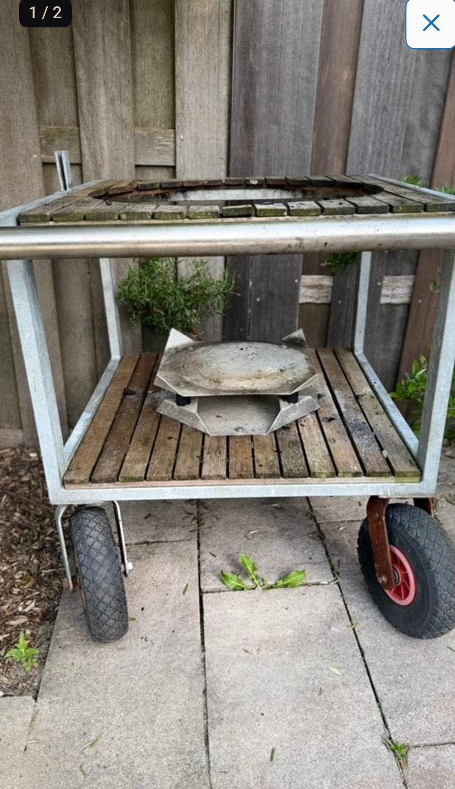 BBQ onderstel voor L bbq. 70/85/80, Tuin en Terras, Ophalen, Gebruikt