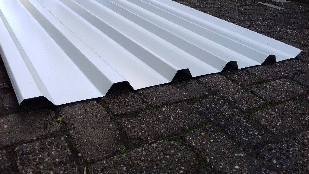 damwand dakplaten 150 stuks van 5195mm lang, kleur wit!, Nieuw, Ophalen of Verzenden, 1000/35, 1000/35