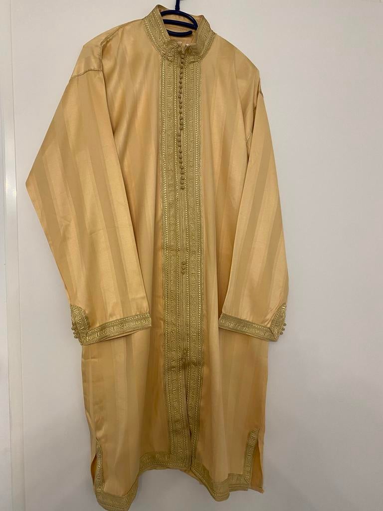 Marokkaanse jabador met Broek -, Maat 38/40 (M), Overige typen, Geel, Ophalen of Verzenden