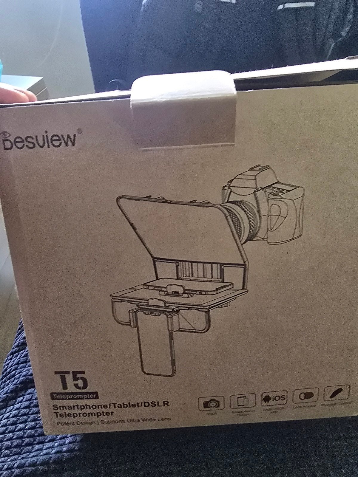 Besview T5 Teleprompter voor Smartphone/Tablet/DSLR, Overige merken, Overige typen, Ophalen, Zo goed als nieuw