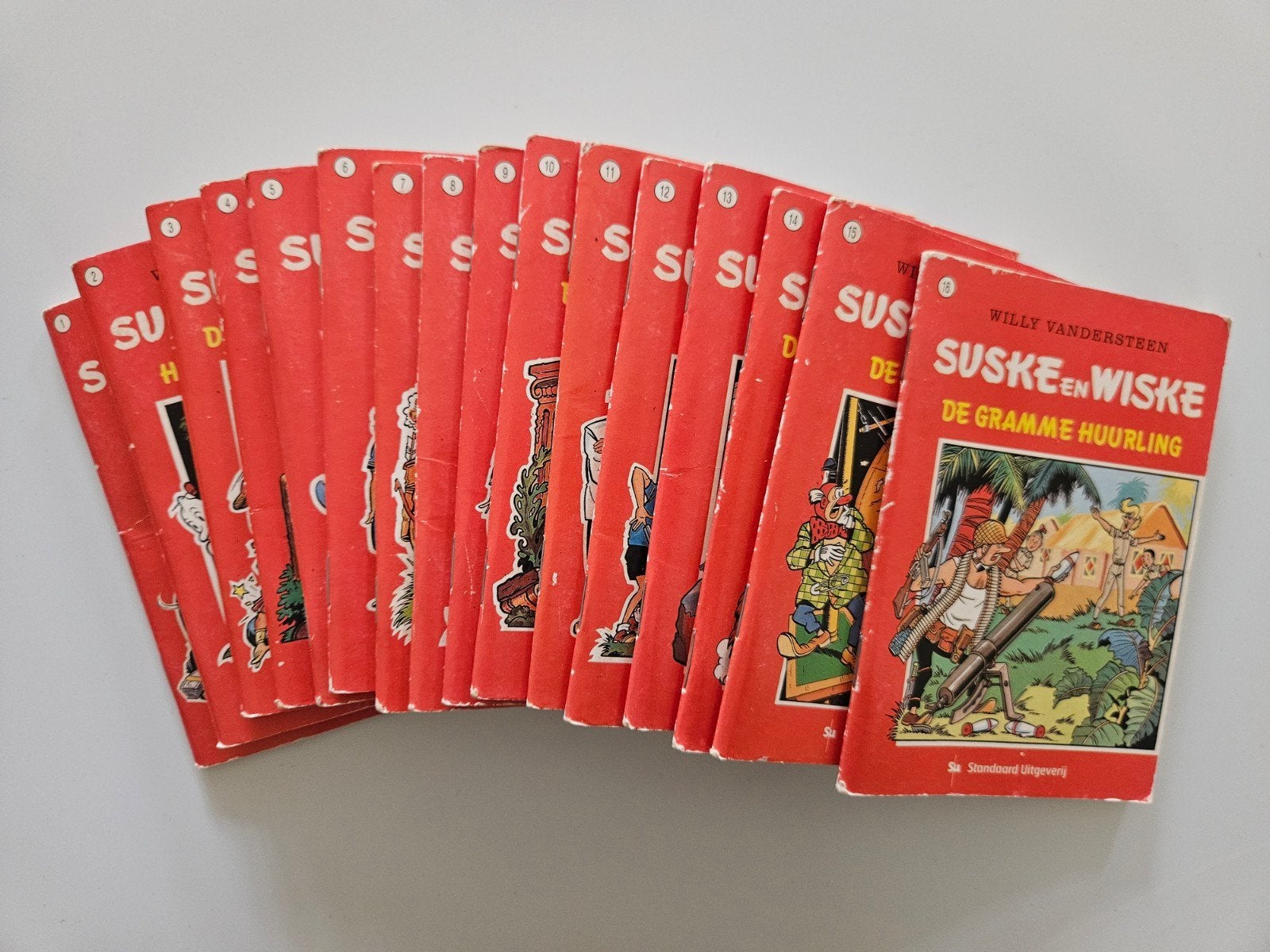 Suske en Wiske Minialbums - Complete Serie (16 stuks), Complete serie of reeks, Ophalen of Verzenden, Gelezen, Willy Vandersteen