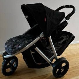Phil & Teds Vibe Duowagen kinderwagen tandem baby peuter, Gebruikt, Combiwagen, Verstelbare duwstang, Ophalen