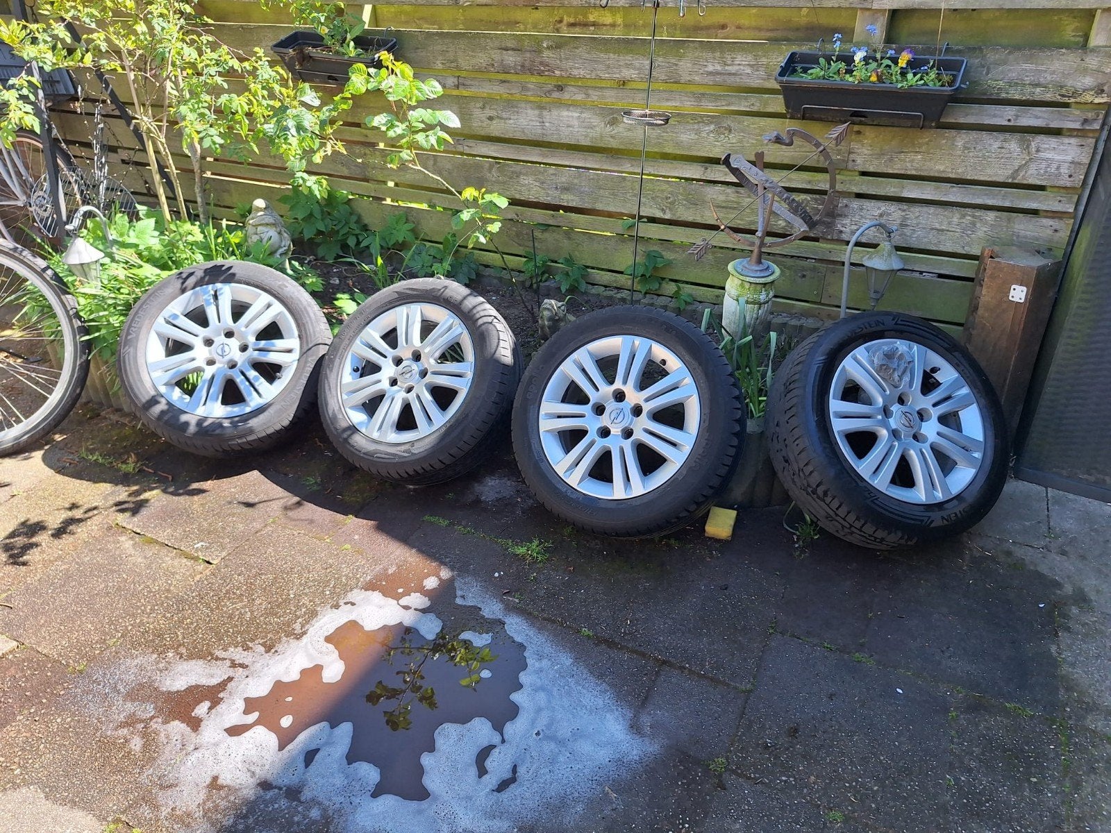 Lichtmetalen opel velgen 5 gats, Ophalen