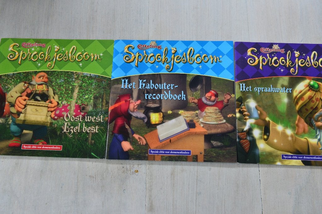 3 X EFTELING = Sprookjesboom Het Spraakwater, Het Kabouter, Efteling, Fictie algemeen, Verzenden, Zo goed als nieuw