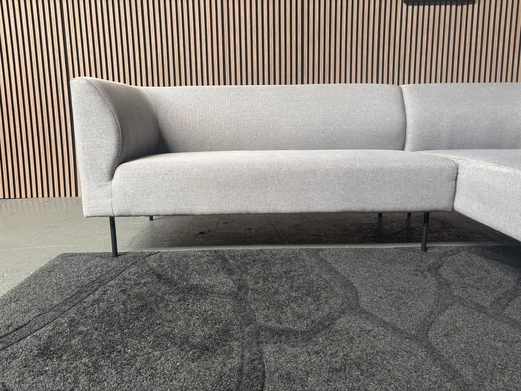 GRATIS LEVERING Loungebank Grijs 230x170 GEREINIGD, Hoekbank, Ophalen of Verzenden, Zo goed als nieuw, 200 tot 250 cm