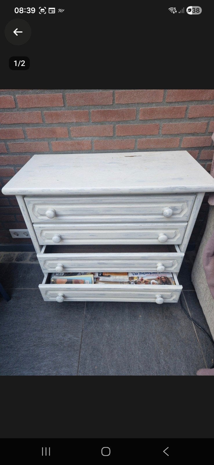 lade kastje, Huis en Inrichting, Ophalen, Gebruikt, Eikenhout, 50 tot 100 cm