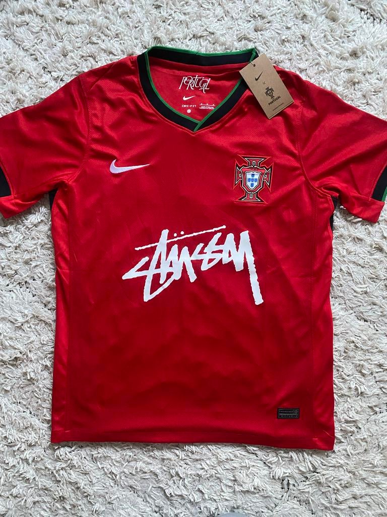 Nike x Stussy Portugal voetbalshirt - Nieuw met kaartjes M S, Kleding | Heren, T-shirts, Ophalen of Verzenden, Nieuw, Maat 48/50 (M)