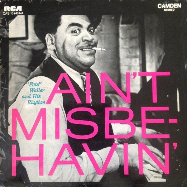 LP - Fats Waller And His Rhythm* ‎– Ain't Misbehavin', Cd's en Dvd's, LP, Gebruikt, Ophalen of Verzenden, Jazz