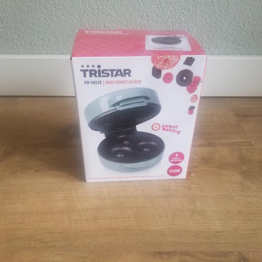 Tristar PD-3857E Mini Donut Maker - Nieuw in doos, Witgoed en Apparatuur, Wafelijzers, Nieuw, Ophalen of Verzenden