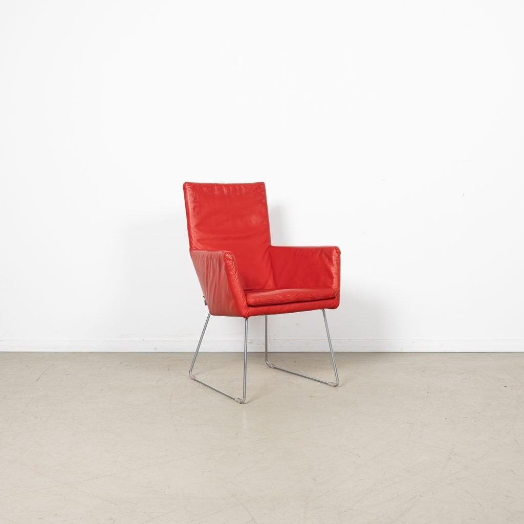 Label Donna Fauteuil Rood Leer
