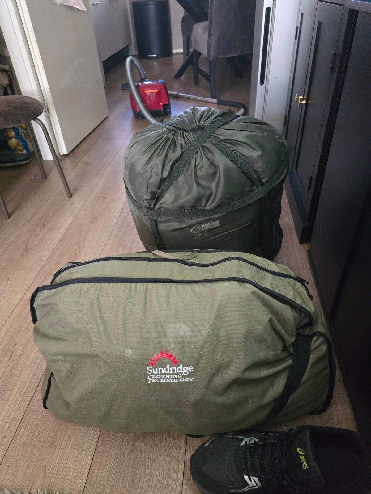foxstrecher sundrigge warmte pak groen 3xxxl en nasslaapzak, Watersport en Boten, Ophalen, Overige typen
