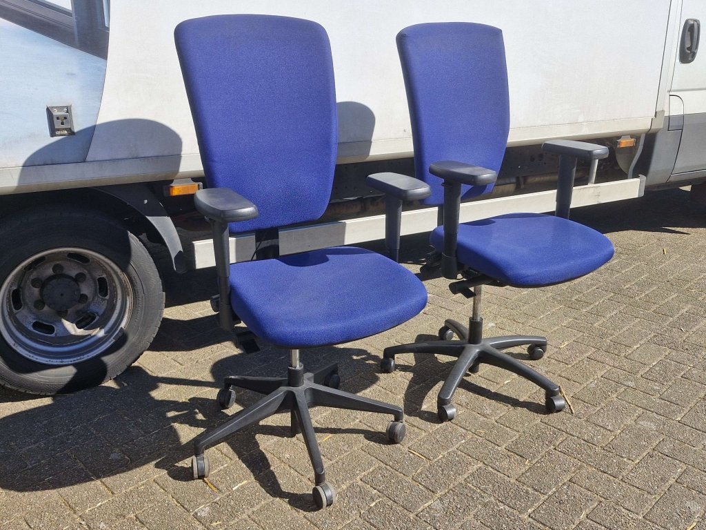 Schaffenburg Bureaustoel NPR 1813 Plus hoge rugleuning, Schaffenburg Office Furniture B.V., Blauw, Frontoffice@schaffenburg.nl