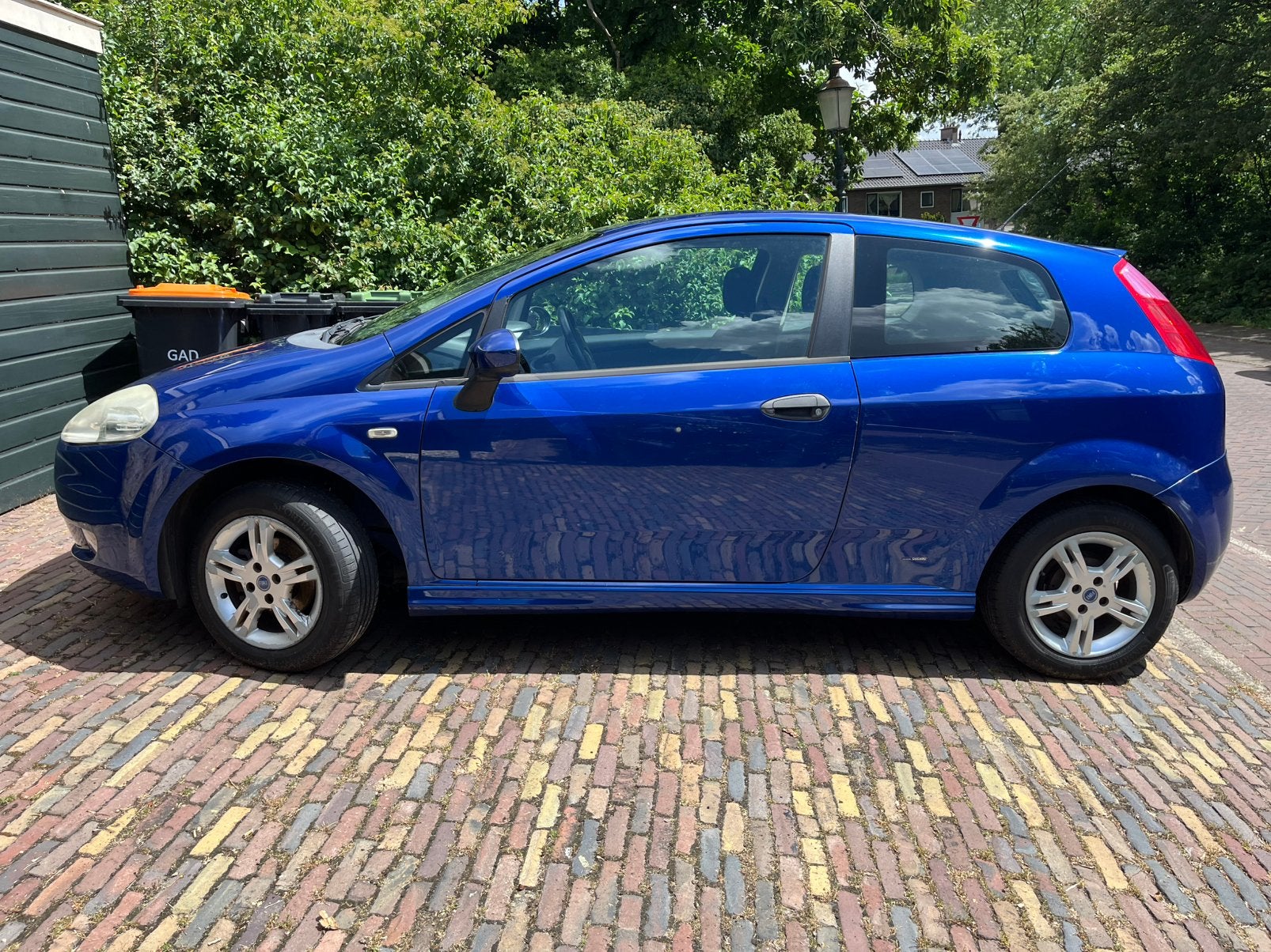Fiat Punto 1.2 3DR 2007 Blauw, Auto's, Stof, 40 €/maand, 1242 cc, 4 cilinders