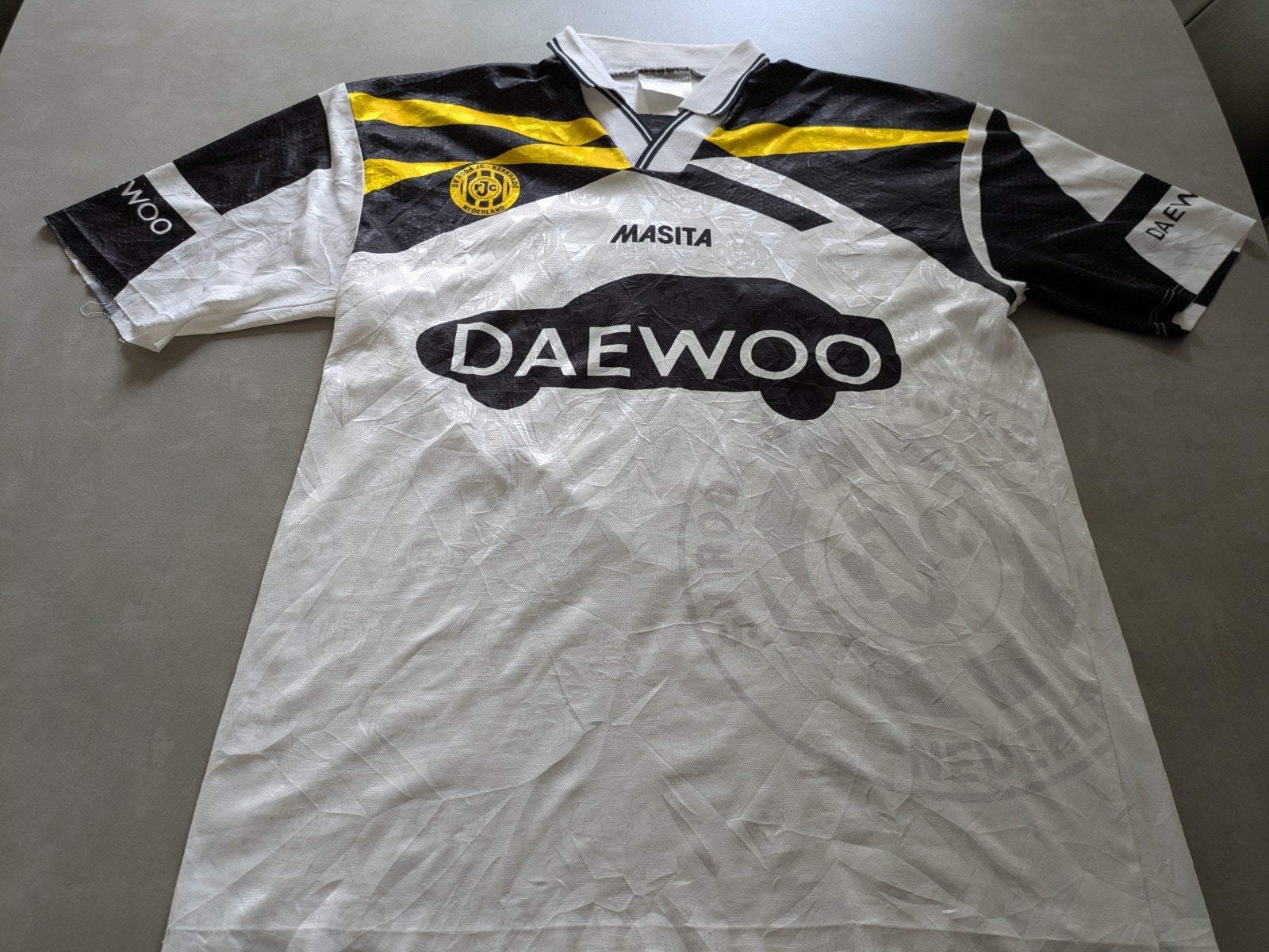 Voetbalshirt Roda JC vintage shirt 1995 Zeldzaam, Maat XL, Ophalen of Verzenden, Zo goed als nieuw, Shirt