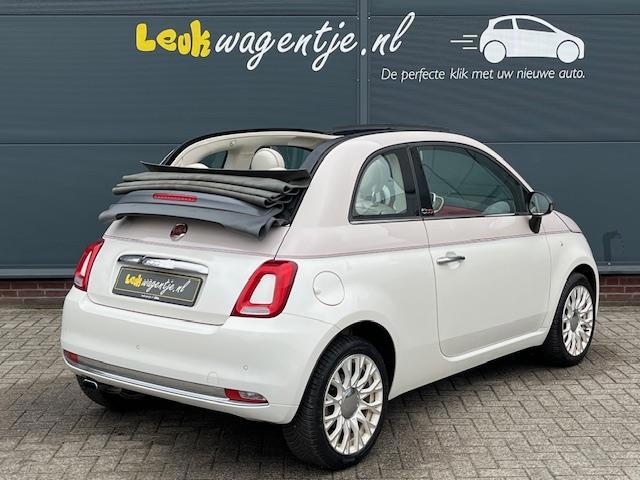 Fiat 500 C 0.9 TwinAir Turbo Cabrio 105 PK 60th Edt. 8218 km, Voorwielaandrijving, Gebruikt, Cabriolet, Beige