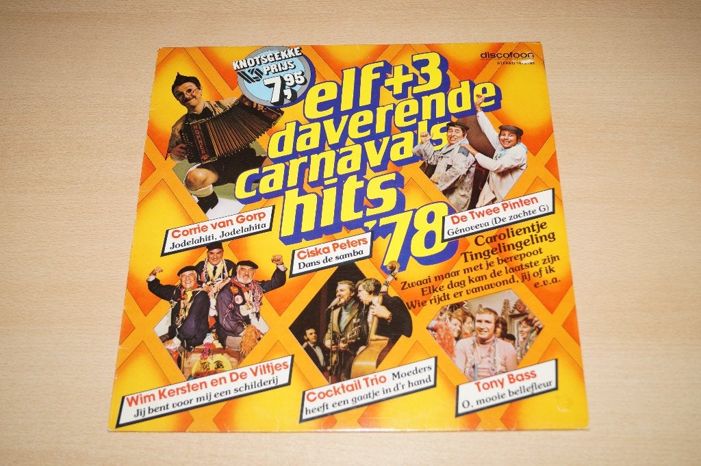 LP Elf + 3 Daverende Carnavalhits '78 - krasvrij 1670, Ophalen, LP, Pop, Zo goed als nieuw