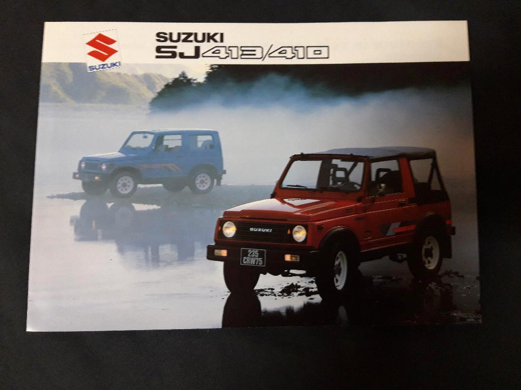 Suzuki SJ413 en SJ410 folder NL, Ophalen of Verzenden, Overige merken, Suzuki, Zo goed als nieuw