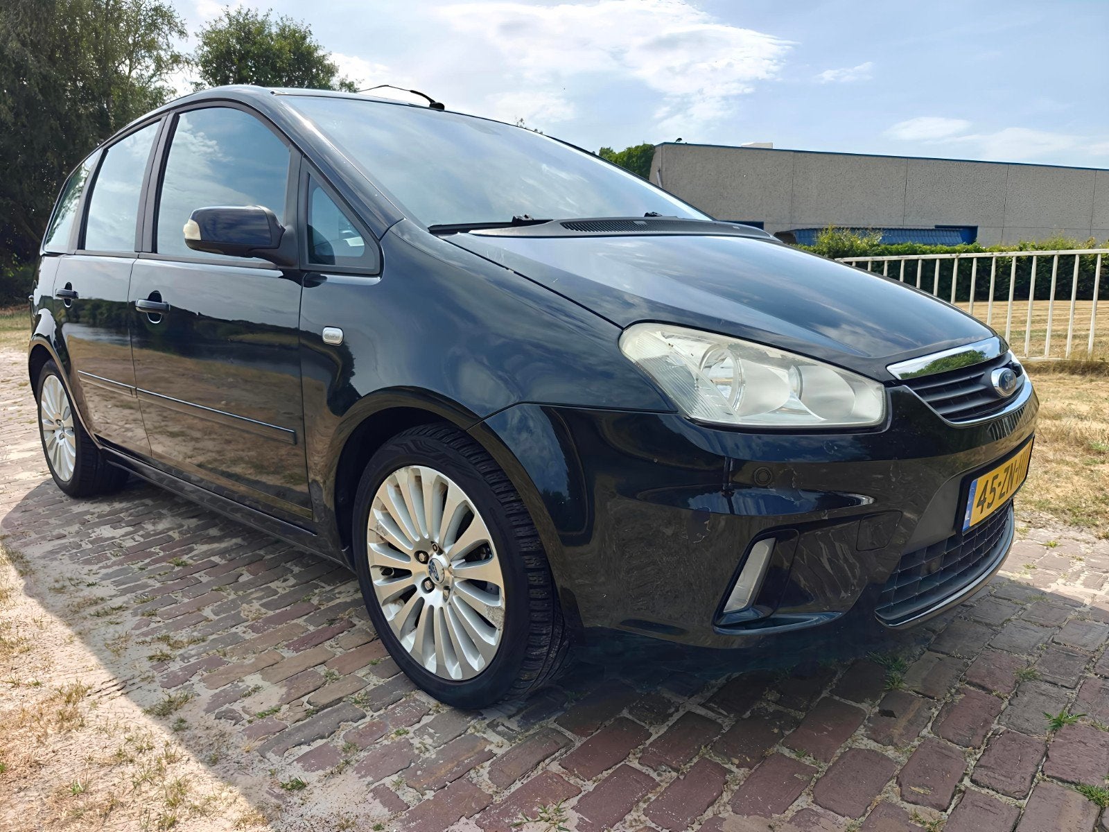 Ford C-Max 1.8 Titanium 92KW 2008 Zwart Clima Navi Cruise, Voorwielaandrijving, Zwart, 4 cilinders, Handgeschakeld