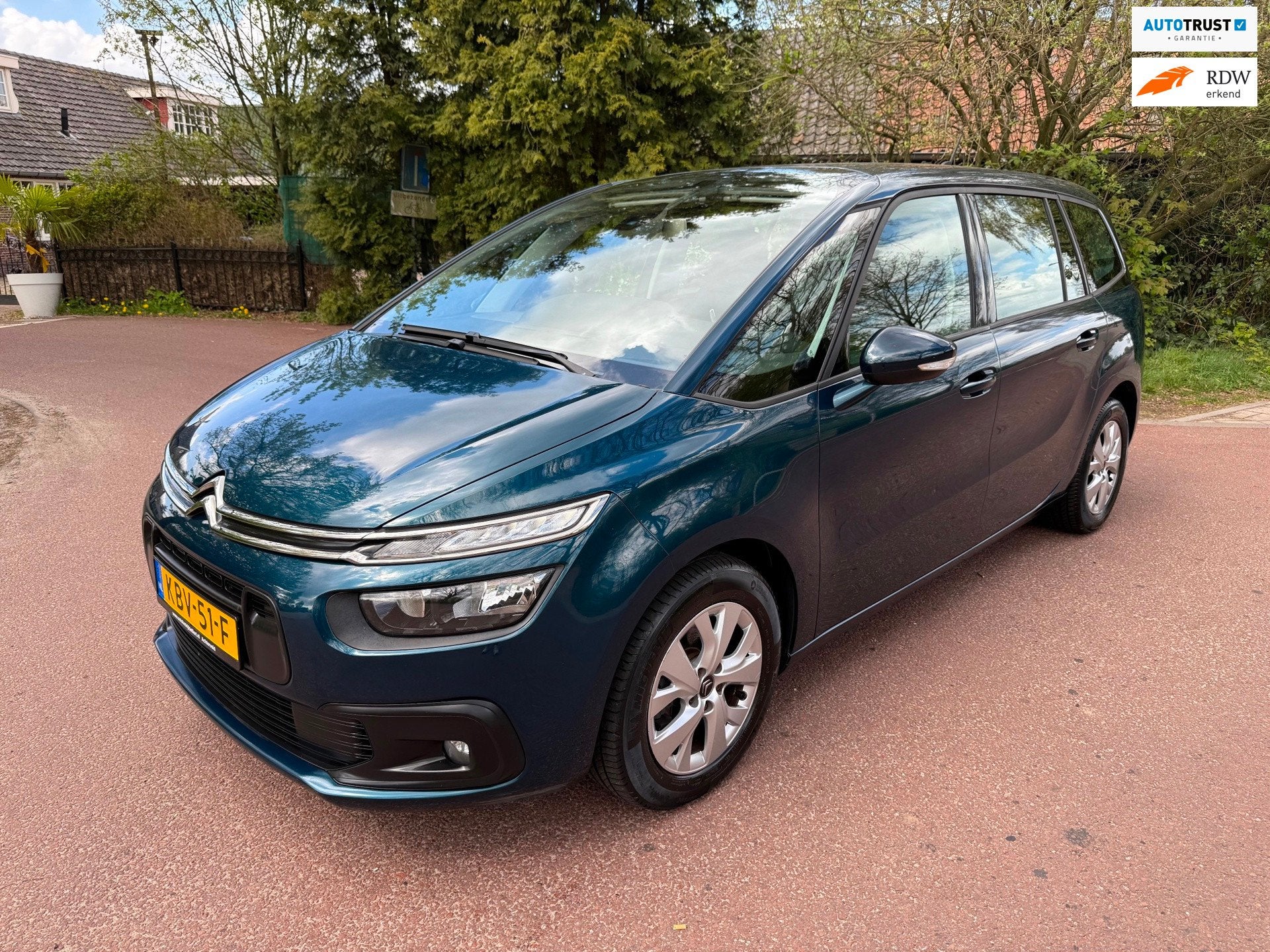 Citroen Grand C4 SpaceTourer 1.2 PureTech Business Airco / N, 15 km/l, Gebruikt, 1199 cc, Blauw