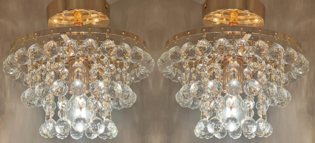 8 beschikbaar! Echte Swarovski kristal gemerkte plafonieres, Huis en Inrichting, Baak, Ophalen of Verzenden, Zo goed als nieuw