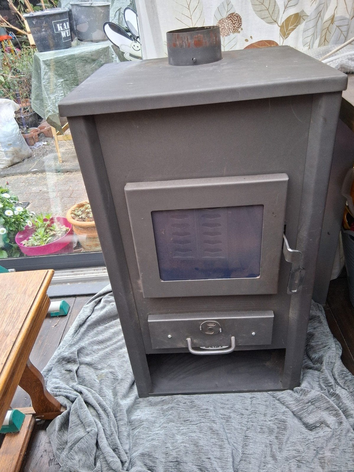 Blist houtkachel met cv, Ophalen, Zo goed als nieuw, Hout, Houtkachel