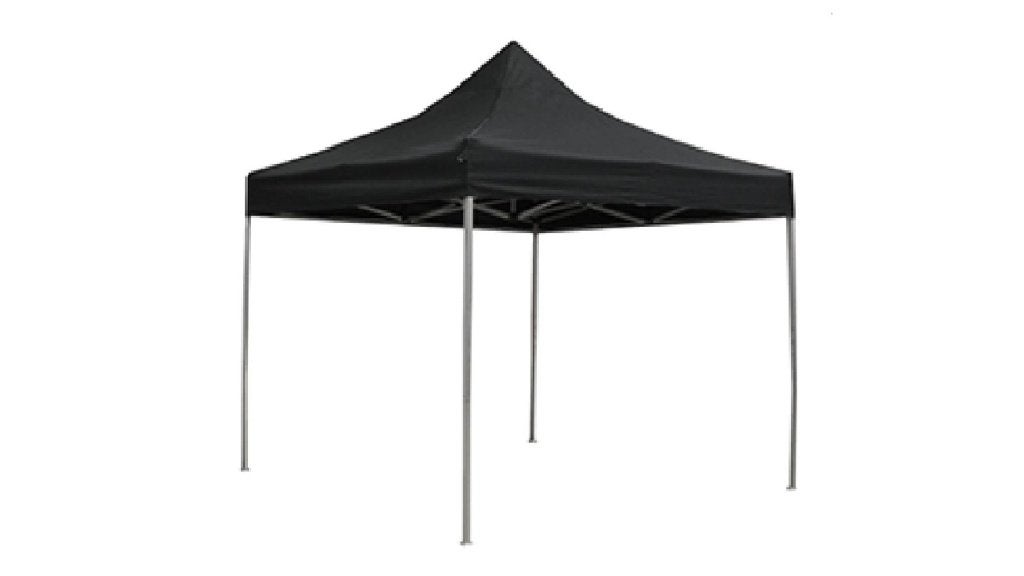 TE HUUR Partytent 3x3 easy-up zwart (zonder zijwanden), Ophalen, Zo goed als nieuw, Overige