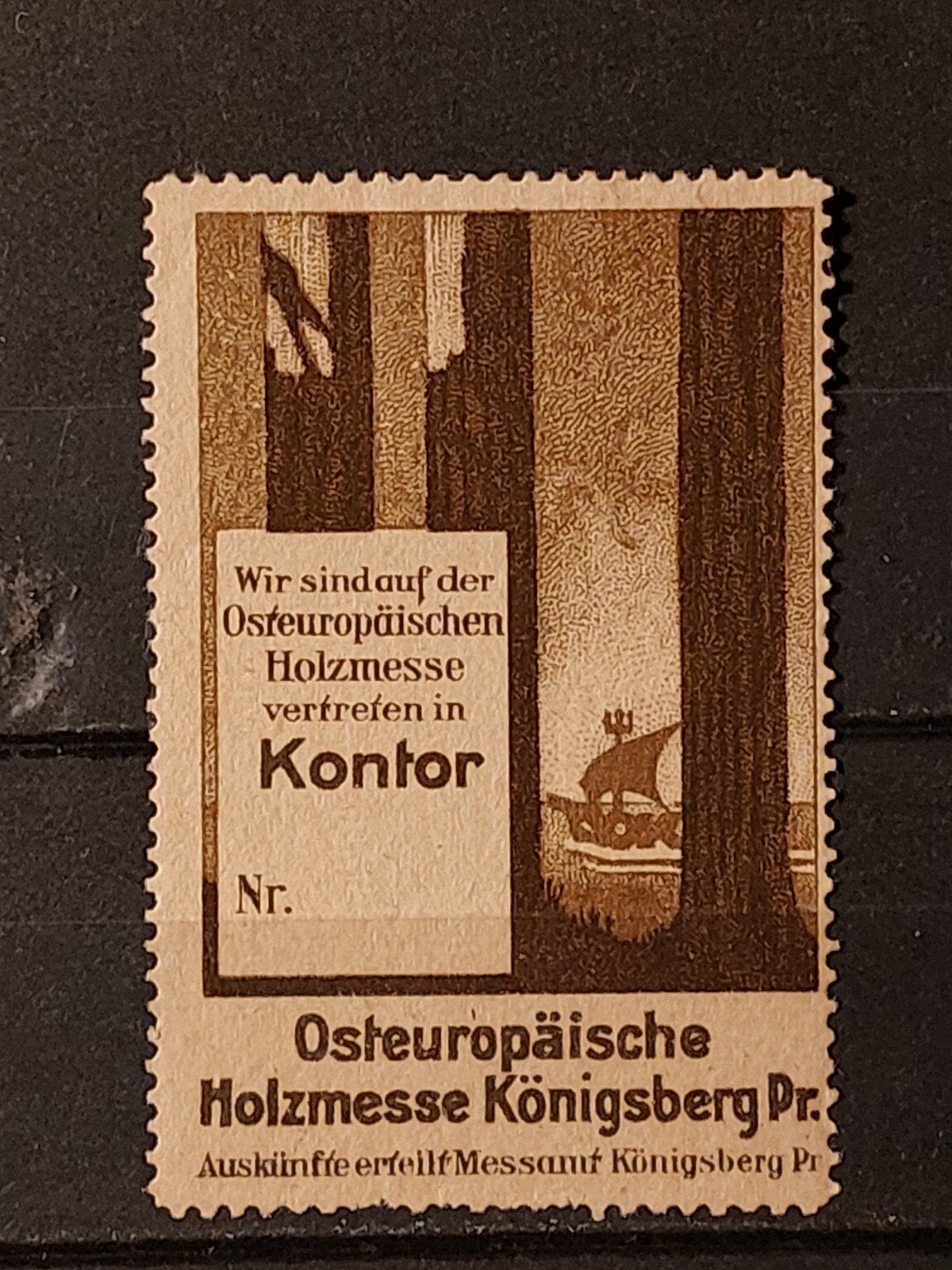 Duitsland cinderella Oost-Europese Houtbeurs Königsberg, Ophalen of Verzenden, Overige periodes, Postfris