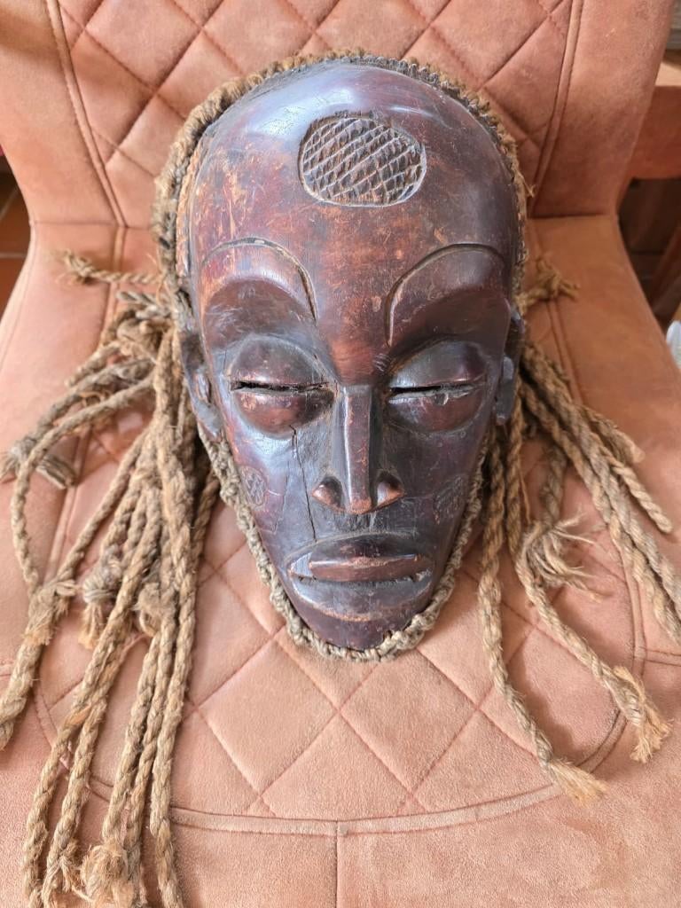 Chokwe Mwana Pwo masker uit Afrika,, Ophalen of Verzenden