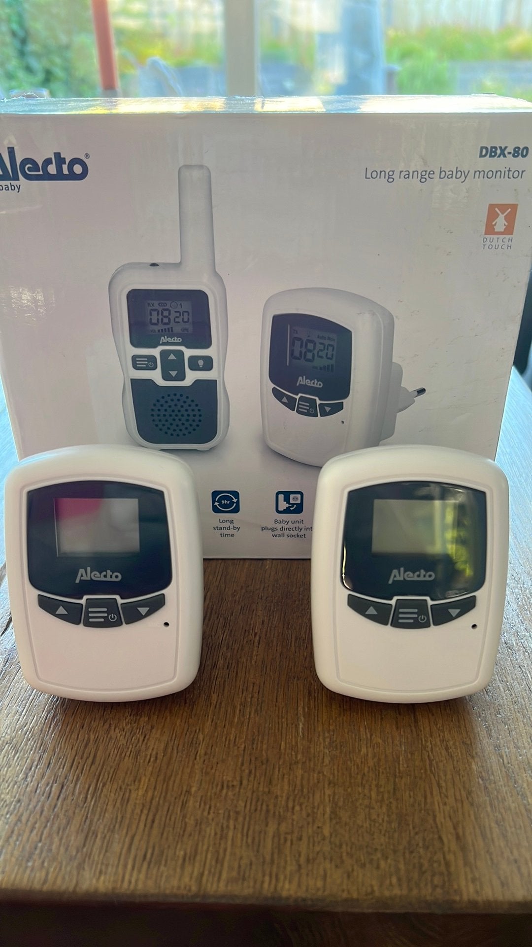 Alecto DBX-80 babyfoon 2x zenders, zonder ontvanger, Ophalen of Verzenden, Zo goed als nieuw, 250 meter of meer