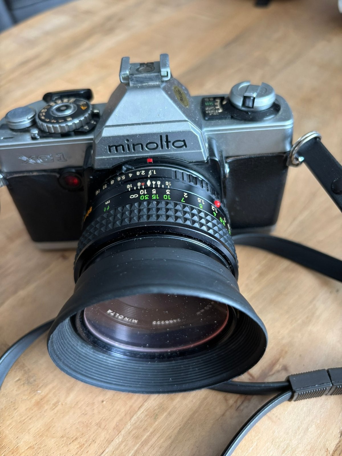 klassieke Minolta XG-1 35mm analoge spiegelreflexcamera,, Ophalen of Verzenden, Zo goed als nieuw, Spiegelreflex, Minolta
