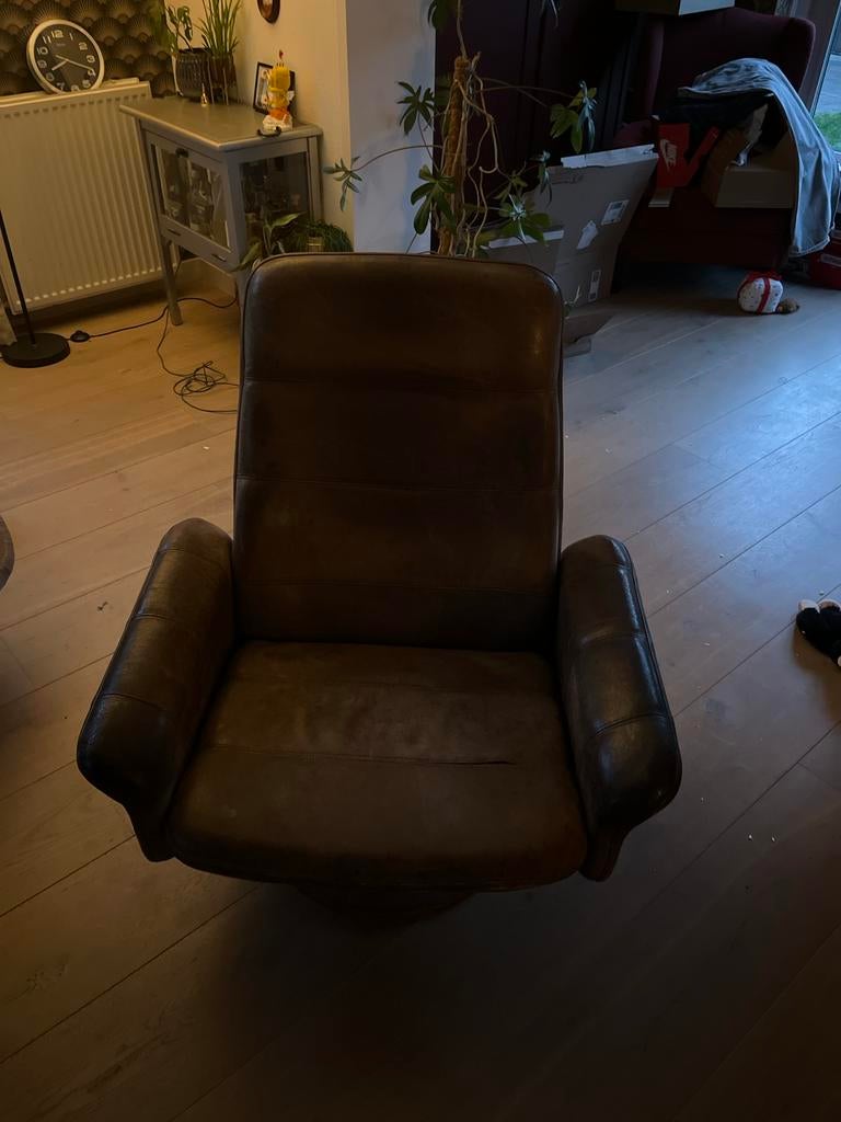 Vintage Leren draaiFauteuil - DS50 ‘de sede exclusiv’ bruin, Ophalen, Gebruikt, Bruin, Leer