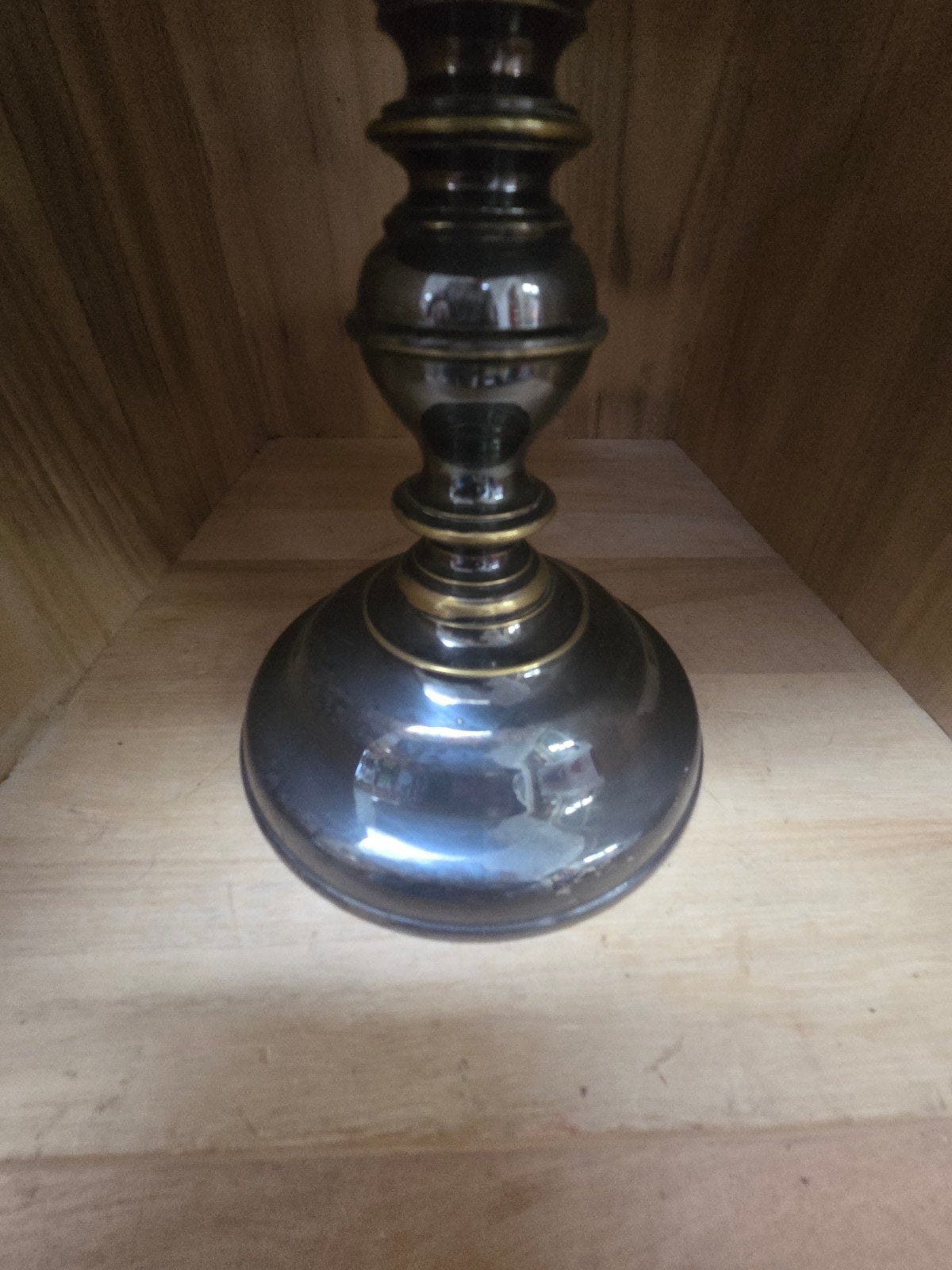 Antieke Bronzen Kandelaar - Klassiek Design, Ophalen of Verzenden, Koper of Brons