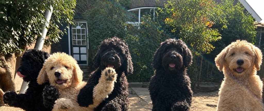 Mooie, gezonde labradoodle pups!, Dieren en Toebehoren, Nederland, 8 tot 15 weken, CDV (hondenziekte), Meerdere