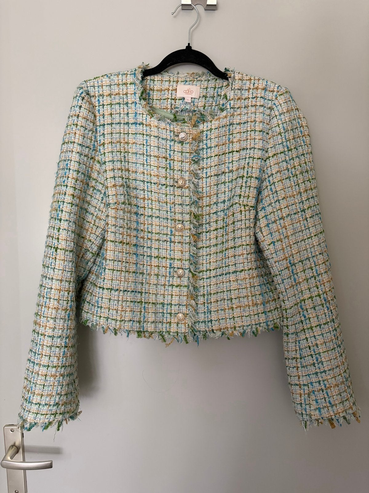 Aaiko Amsterdam Tweed Jasje Maat S, Verzenden, Zo goed als nieuw, Maat 36 (S), Meerkleurig